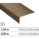 ARBITON CS25 dąb davos W30 profil zakończeniowy do wykończenia podłogi 1,2m